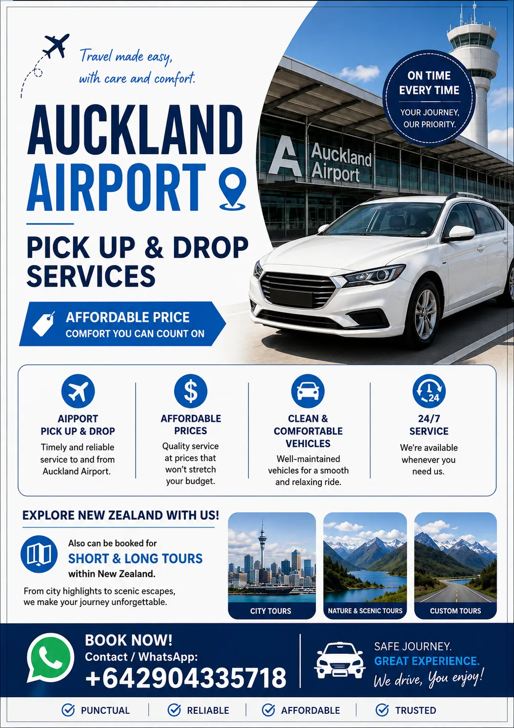 βοΈ AUCKLAND AIRPORT PICK-UP & DROP-OFF SERVICE π